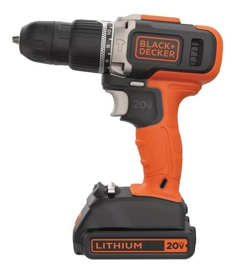 Imagem de Furadeira e Parafusadeira 10mm Black Decker BCD704C1 2 velocidades 1 Bateria 20V 1 Carregador Bivolt