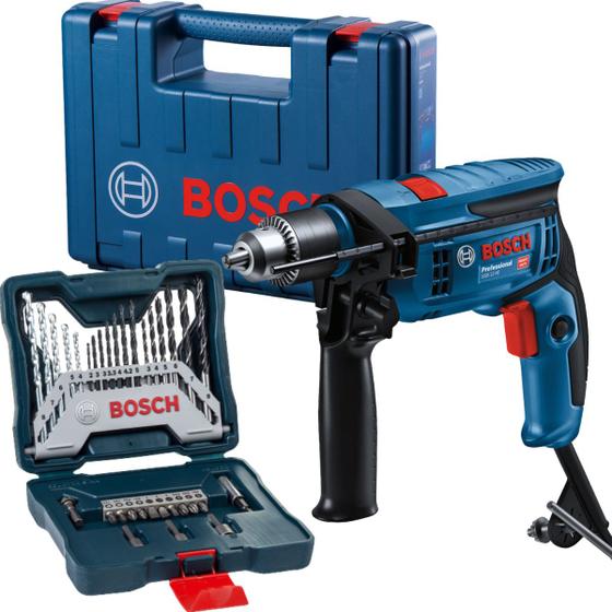 Imagem de Furadeira Impacto Bosch Gsb 13 Re 750w Kit 33 Peças 110v