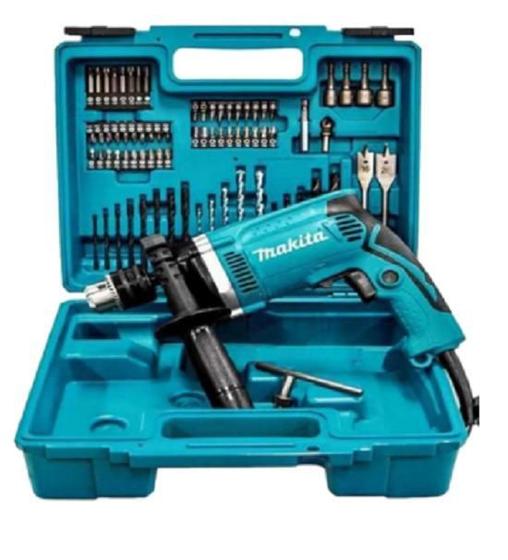 Imagem de Furadeira Impacto Makita Hp1630Kx3 1/2 127V Com Acessórios