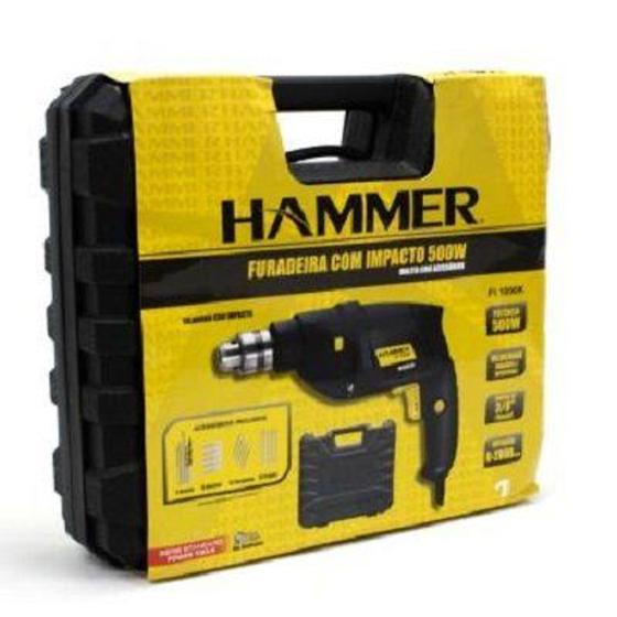 Furadeira impacto parafusadeira 500w hammer goodyear + kit ferramentas completo brocas e maleta com Menor preço em Furadeira impacto parafusadeira 500w hammer goodyear + kit ferramentas completo brocas e maleta com
