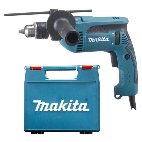 Furadeira Industrial 1/2 POL de Impacto 760W HP1640K com Maleta MAKITA Menor preço em Furadeira Industrial 1/2 POL de Impacto 760W HP1640K com Maleta MAKITA