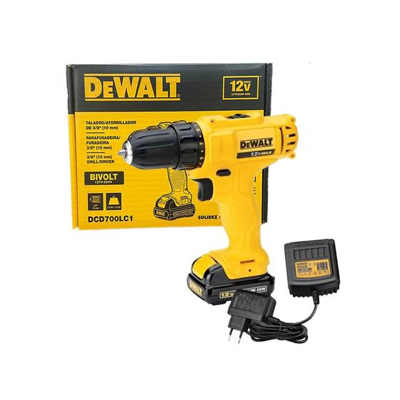 Imagem de Furadeira Parafusadeira 12v Dcd700lc1 Dewalt