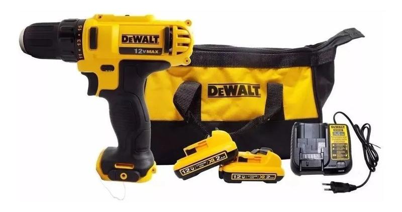 Furadeira / Parafusadeira 3/8" com 2 baterias 12 volts de lítio - DCD710D2 - Dewalt (220V) Menor preço em Furadeira / Parafusadeira 3/8" com 2 baterias 12 volts de lítio - DCD710D2 - Dewalt (220V)