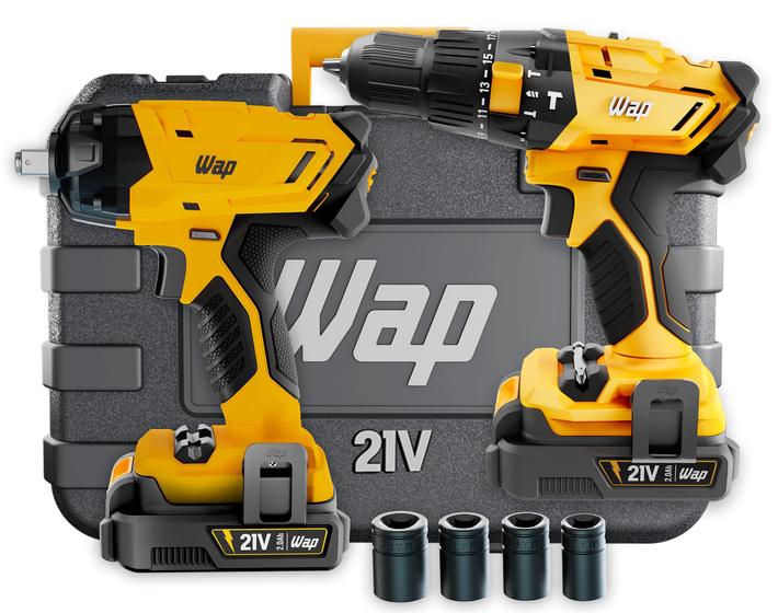 Furadeira Parafusadeira Com Chave Impacto 21v Wap K21 Bivolt Menor preço em Furadeira Parafusadeira Com Chave Impacto 21v Wap K21 Bivolt