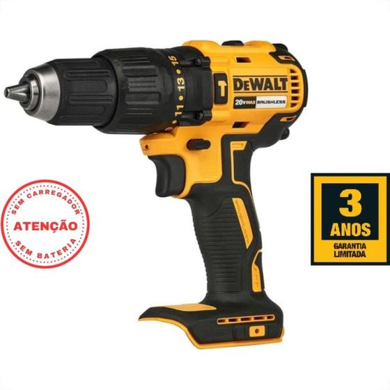 Imagem de Furadeira Parafusadeira Dewalt Impacto 1/2'' 20V Sem Bateria Dcd7781Bb3