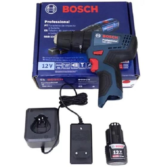 Imagem de Furadeira/Parafusadeira Impacto gsb 120-li 127v/220v 1 Baterias - Bosch 06019G81E1000