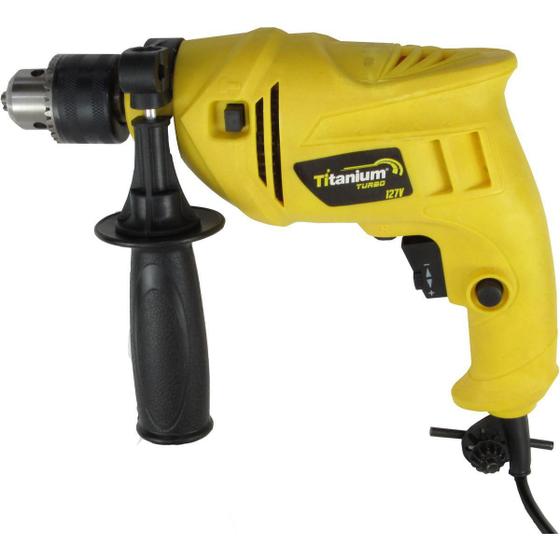 Furadeira Parafusadeira Titanium Turbo Com Impacto 500W 127V Menor preço em Furadeira Parafusadeira Titanium Turbo Com Impacto 500W 127V