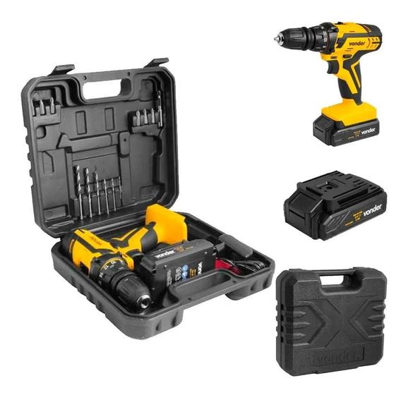 Furadeira Parafusadeira Vonder A Bateria Bivolt PFV112QR Menor preço em Furadeira Parafusadeira Vonder A Bateria Bivolt PFV112QR