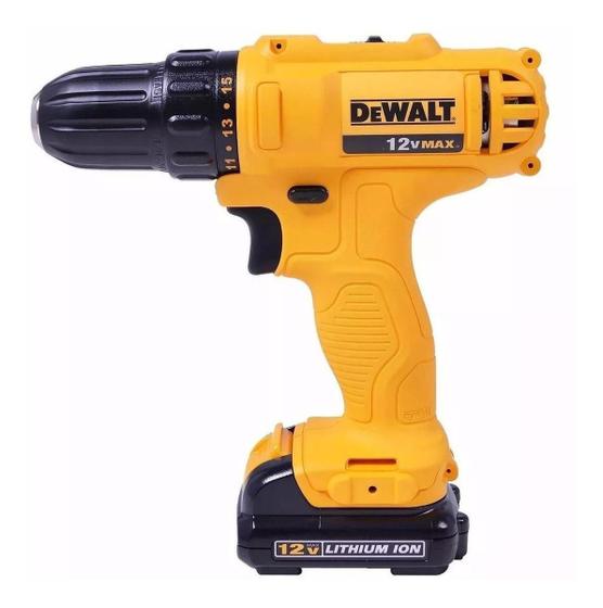 Imagem de Furadeira S/ Fio 10mm Dewalt Dcd700c2 12v 110v/220v 2bateria