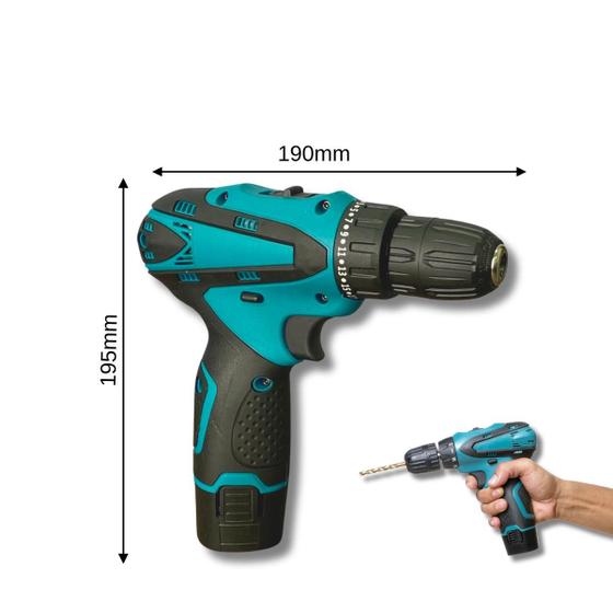 Imagem de Furadeira Sem Fio 12V Acompanha 2 Baterias De Lítio