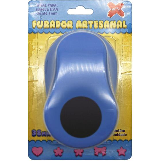 Furador Papel E Eva Gigante Circulo 38Mm. Menor preço em Furador Papel E Eva Gigante Circulo 38Mm.