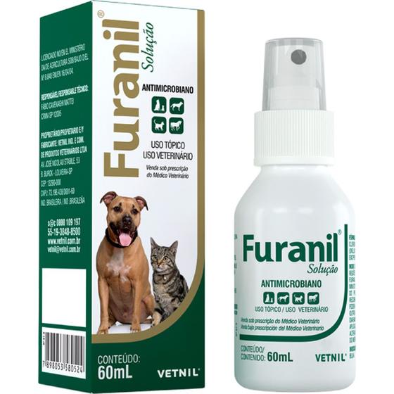 Imagem de Furanil Spray Vetnil para Cães e Gatos - 60 mL