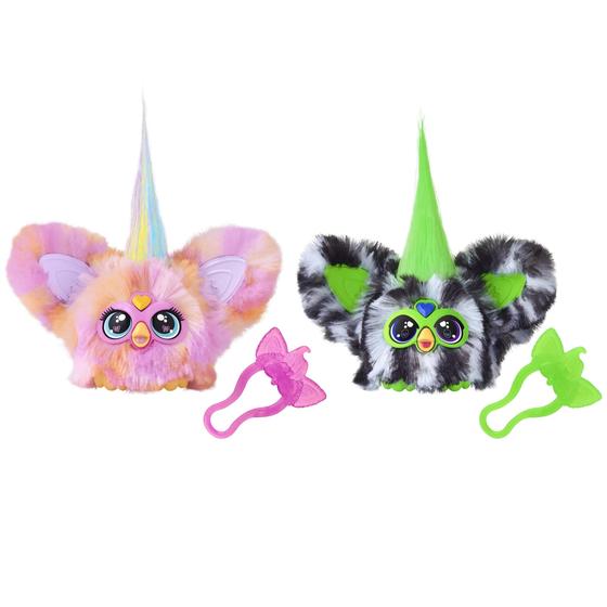 Imagem de Furby Furblets Fierce & Fabulous - Pacote com 2 (Greenie-Meanie & May-May) - 45 Sons Cada - Brinquedo de Pelúcia (Exclusivo Amazon)