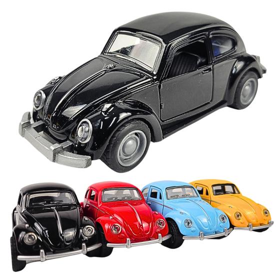 Imagem de Fusca Carrinho Miniatura De Ferro Porta Capô Clássico