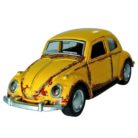 Imagem de Fusca De Metal Clássico Miniatura Fricção Abre As Portas