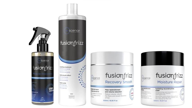 Imagem de Fusion Frizz Miracle Recovery + Moist Repair 500 ml + Recovery Smooth 500 ml + Progressiva Orgânica