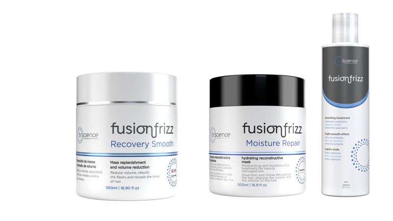 Imagem de Fusion Frizz   Recovery Smooth 250 ml + Moisture Repair 250 ml + Progressiva Orgânica 500 ml