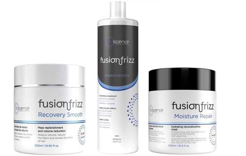 Imagem de Fusion Frizz Recovery Smooth 500 ml + Moisture Repair 500 ml + Progressiva Orgânica 1 L