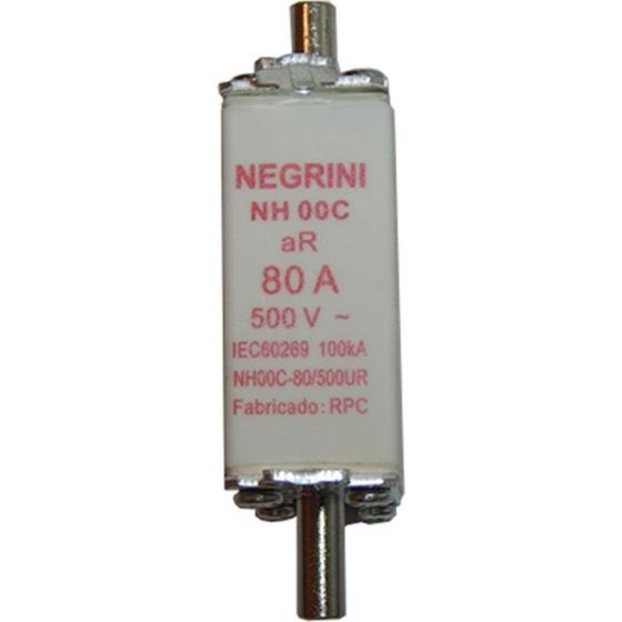 Imagem de Fusivel Nh Negrini Ultra Rapido 00/ 80A Nh-00-80/500Ur