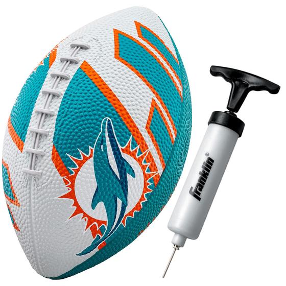 Imagem de Futebol Franklin Sports NFL Miami Dolphins Rubber 8,5"