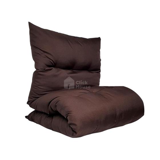 Futon Dobrável Solteiro Almofada Decorativo Varias Cores