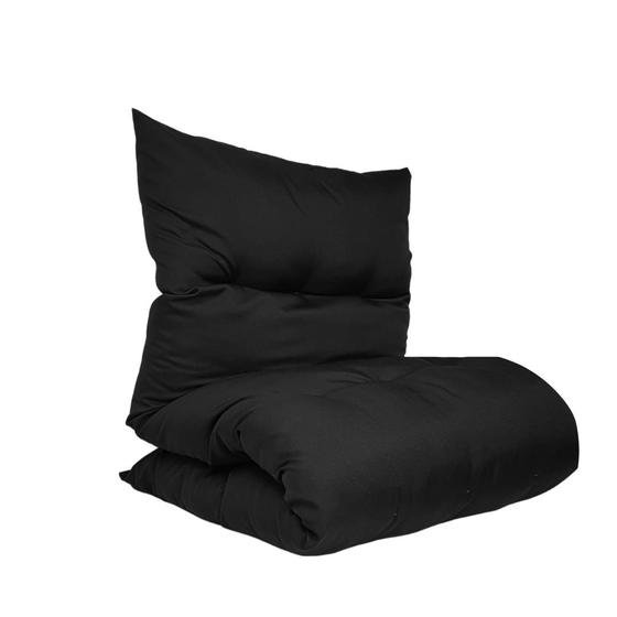 Imagem de Futon Colchonete Dobrável Solteiro Almofada Decorativo Varias Cores 60x170 cm