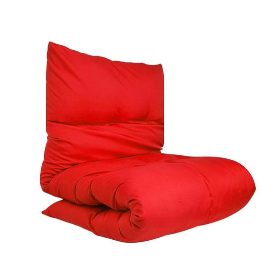 Imagem de Futon Colchonete Dobrável Solteiro Almofada Decorativo Varias Cores 60x170 cm