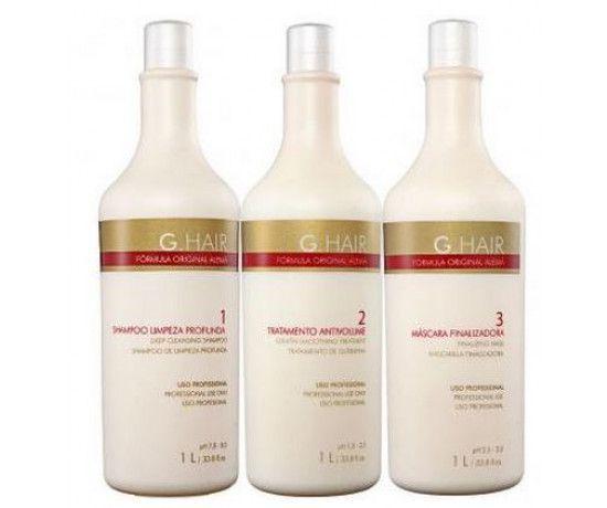 G.Hair Escova Progressiva Alema Kit 3x1000ml Menor preço em G.Hair Escova Progressiva Alema Kit 3x1000ml