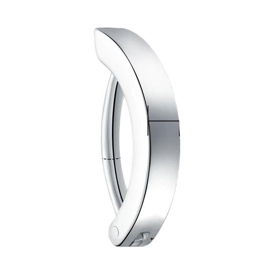 Imagem de G23 titânio clicker umbigo anel reverso curvo umbigo barra corpo piercing jóias para mulher 14g