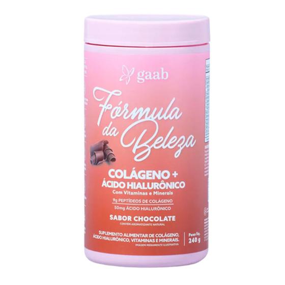 Imagem de Gaab Colagénio + Ácido Hialurónico Chocolate 240g