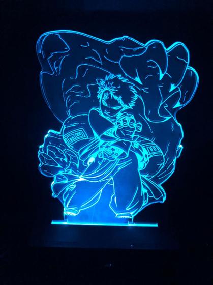 Imagem de Gaara, Naruto, Decoração, Luminária Led, 16 cores, Anime, Abajur