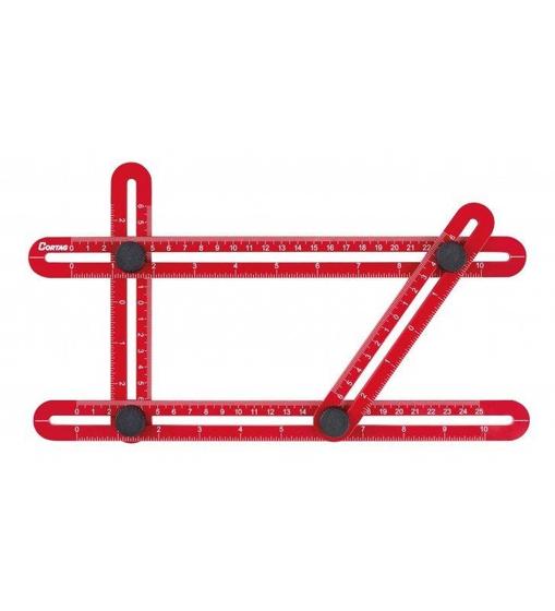 Imagem de Gabarito Angular Multifunção De Pvc Cortag