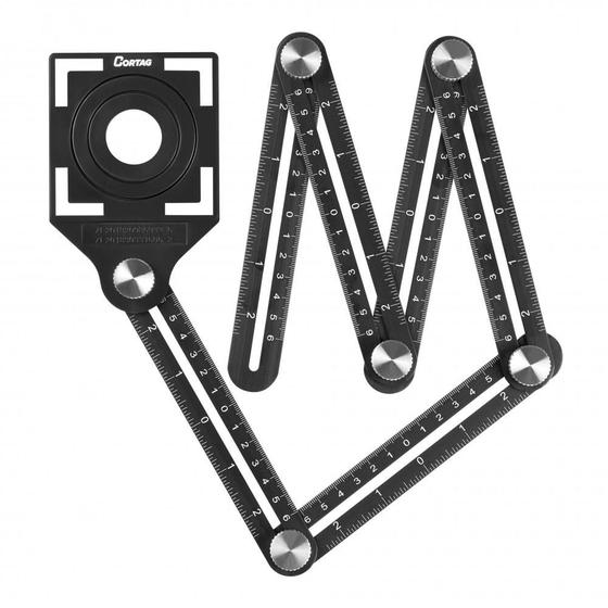Imagem de Gabarito Angular Multifunção Metálico Cortag