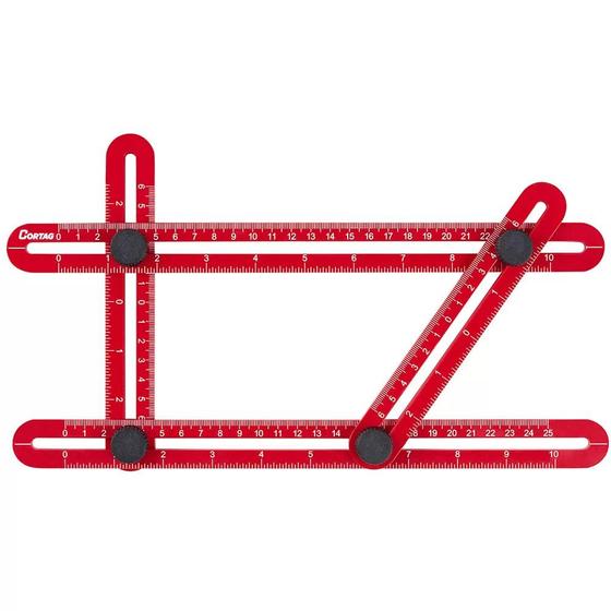 Imagem de Gabarito angular multifunção plastico - 61878 - cortag