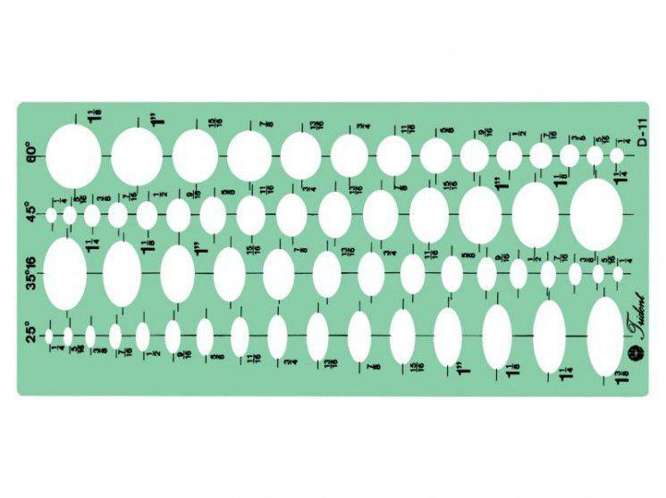 Imagem de Gabarito D-11 Elípses - Trident