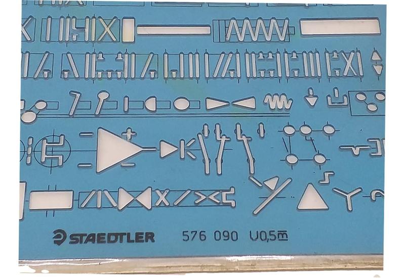 Imagem de Gabarito Eletroeletrônica Staedtler Trident Desetec