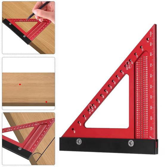 Imagem de Gabarito Furação Marcação 105Mm Ângulos Profissional Dremax