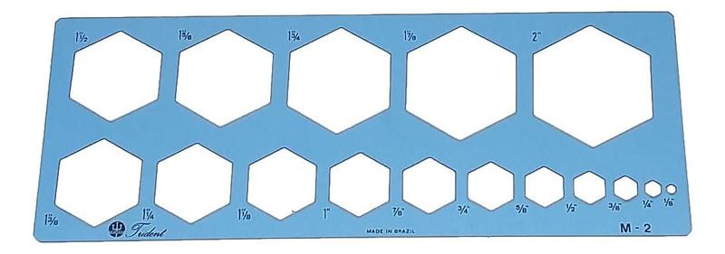 Imagem de Gabarito Mecânica Perfis Sextavados Trident M-2