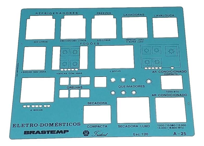 Imagem de Gabarito Trident A 25 Arquitetura Eletrodomésticos