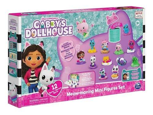 Imagem de Gabby's Dollhouse Netflix - Conjunto 12 Mini Bonecos Meow-mazing -  Caixa Vira Cenário Sala  - Sunny