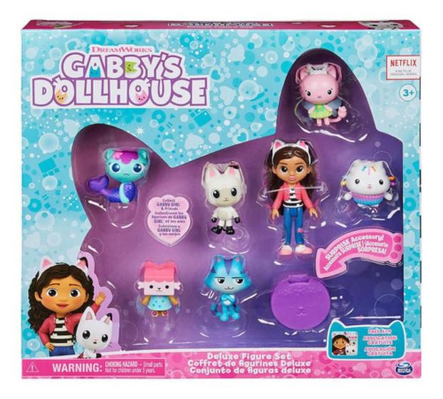 Imagem de Gabby's Dollhouse Set - Conjunto Deluxe Com 7 Bonecos