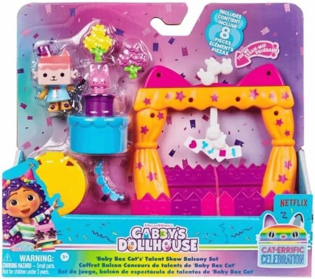 Imagem de Gabby's Dollhouse Varanda Da Baby Box Cat - Sunny