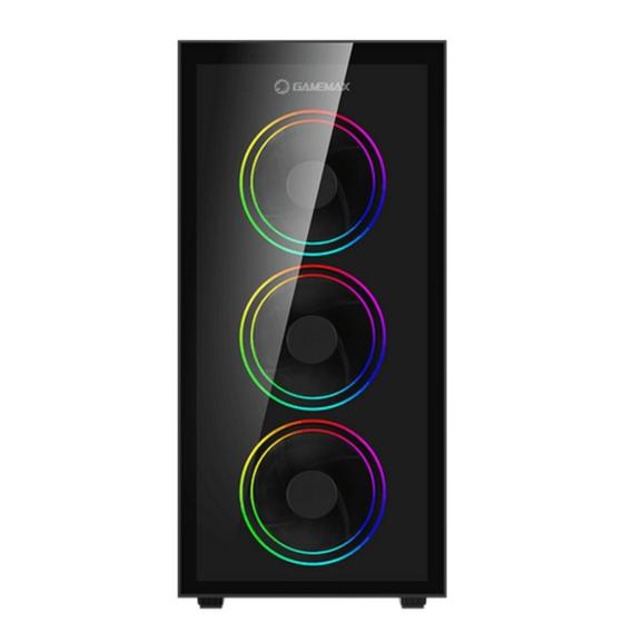 Gabinete ATX Gamer Draco XD ARGB com Controladora UBS 3.0 Preto Gamemax - 3603 Menor preço em Gabinete ATX Gamer Draco XD ARGB com Controladora UBS 3.0 Preto Gamemax - 3603