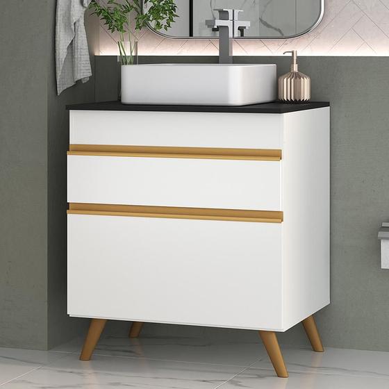 Gabinete Banheiro 1 Porta e 1 Gav Retrô 70cm Multimóveis MP5024 Branco é boa?