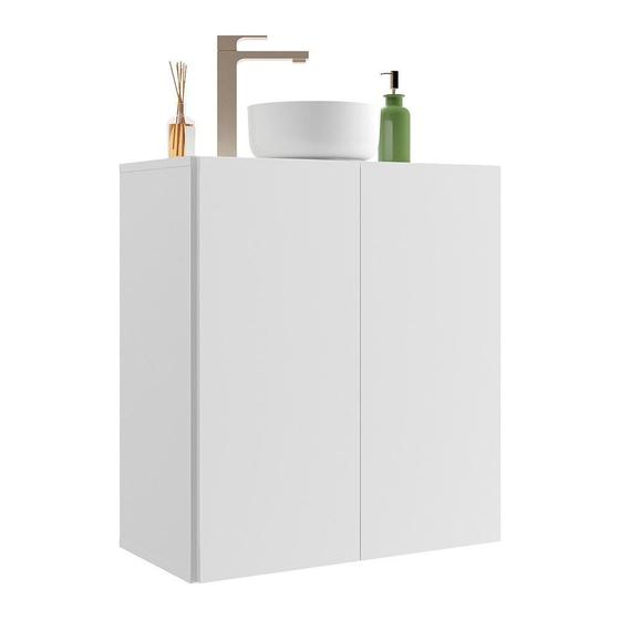 Gabinete Banheiro 2 Portas Suspenso 63cm Multimóveis MP5007 Branco é boa?