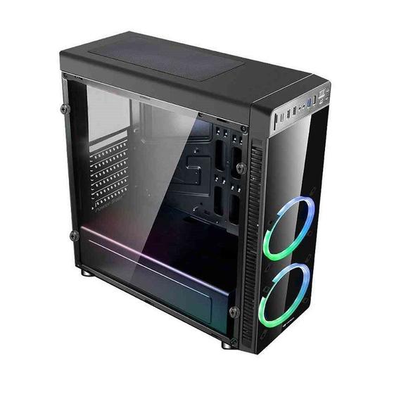 Imagem de Gabinete C3Tech Gamer Mt-G1000Bk Acrilico Led