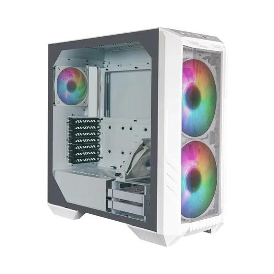 Imagem de Gabinete Cooler Master Haf 500 Argb, Midtower, Vidro, Branco