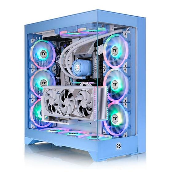 Imagem de Gabinete CTE E660 MX AZUL HORTÊNSIA MID TOWER TT - CA-1Y3-00MFWN-01