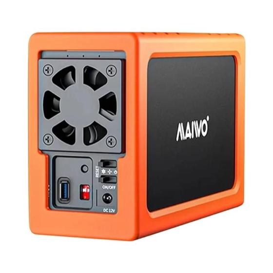 Gabinete de Armazenamento SATA RAID para HDDs de 3,5 Polegadas - Baia Dupla Menor preço em Gabinete de Armazenamento SATA RAID para HDDs de 3,5 Polegadas - Baia Dupla