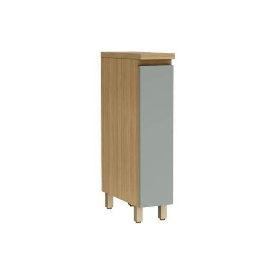 Imagem de Gabinete de Cozinha Modulado Balcão c/ Tampo Rainha Porta Tempero c/ 1 Porta 20cm Nature/Verde - Nesher